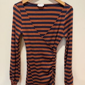 Lovers + Friends, navy & cocoa minidress